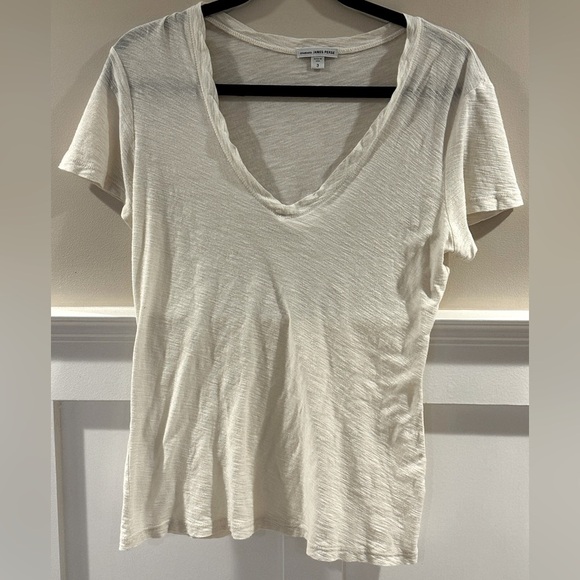 James Perse Cream Top - Picture 1 of 3